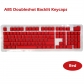 104+4 Backlit ABS Doubleshot Keycaps OEM Profile DIY Colorway for Mechanical Gaming Keyboard ANSI / ISO Layout